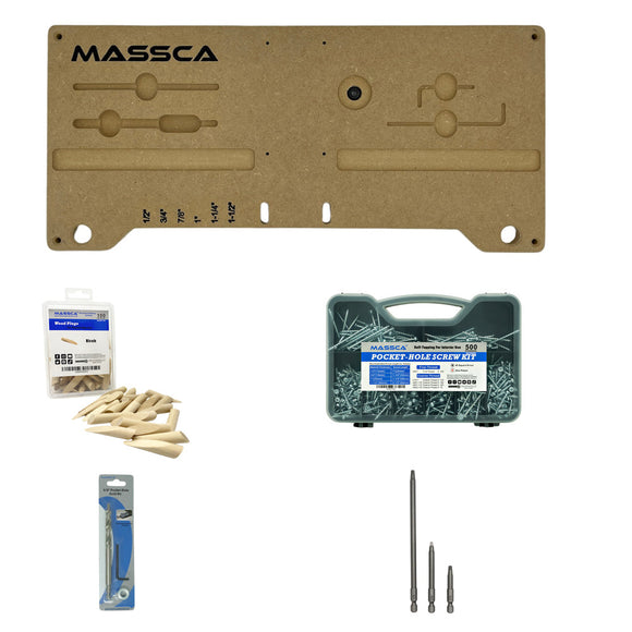 Massca Pocket Hole Jig Mounting System Bundle # 2