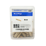 Birch Pocket Hole Wood Plugs - Pack of 100 Massca Products 